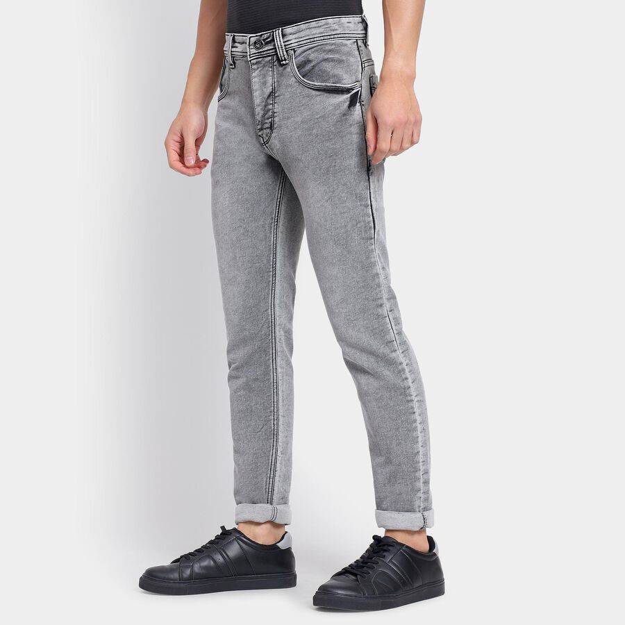 Men's Slim Fit Jeans , Light Grey, large image number null